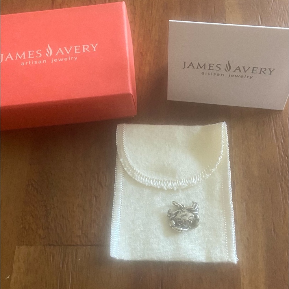 RETIRED James Avery Crab Zodiac Charm Pendant .925 NWOT - Picture 4 of 13